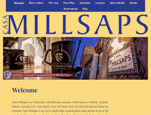 Tablet Screenshot of casamillsapsmerida.com